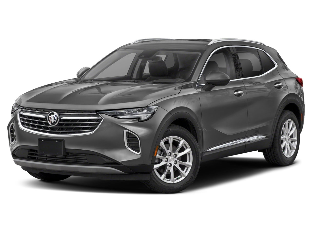2023 Buick Envision Preferred in Ebony Twilight Metallic — front three-quarter view