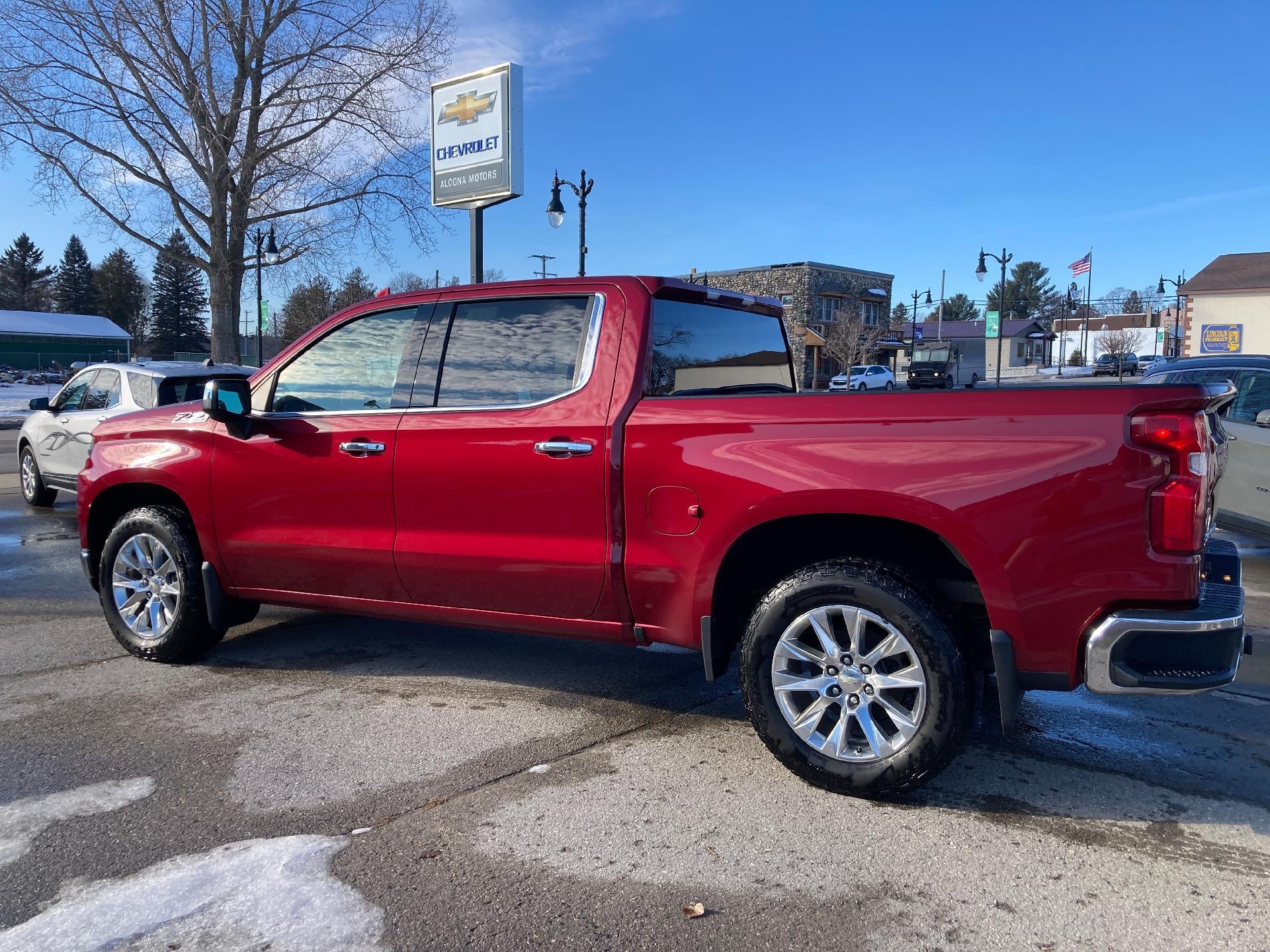2020 Chevrolet Silverado 1500 LTZ in Cajun Red Tintcoat — front three-quarter view