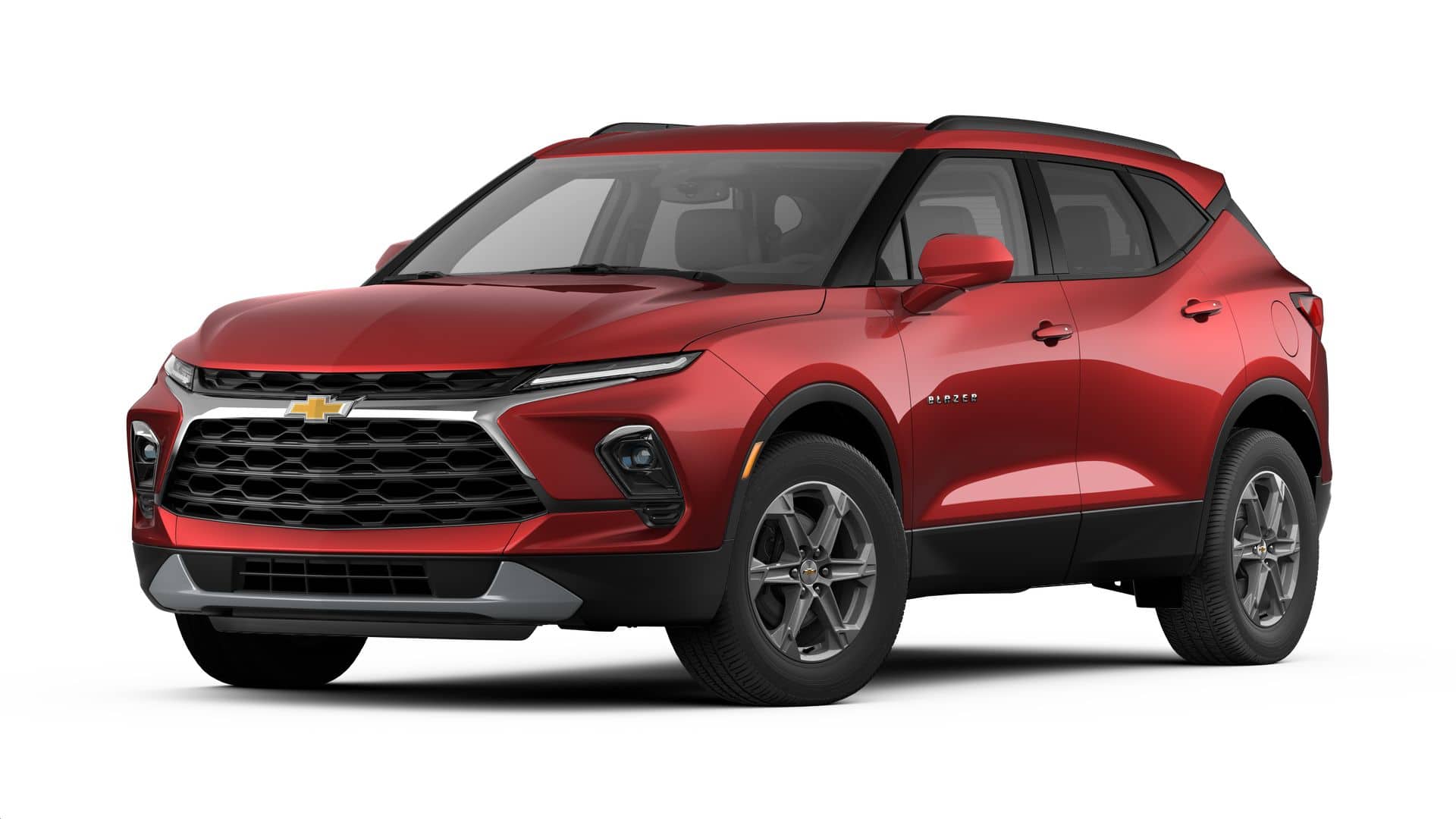 2026 Chevrolet Blazer 2LT in Radiant Red Tintcoat — front three-quarter view